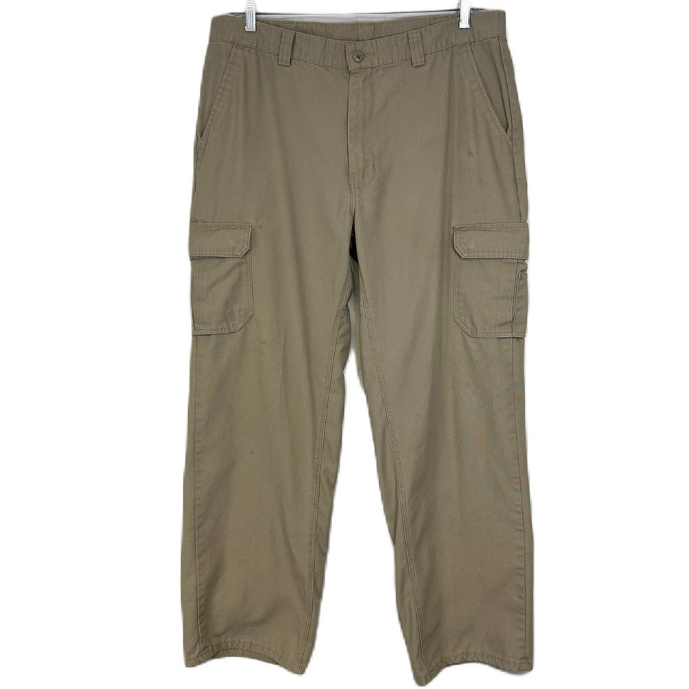 Wrangler Mens Cargo Pants 38x34 Straight Leg Relaxed Fit Pockets Casual Workwear